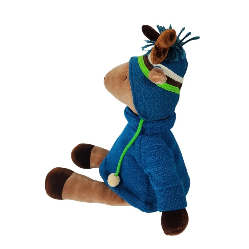 Vintage Bath & Body Works Cuddle Crew Reindeer Tassel‎ Plush Toy Christmas